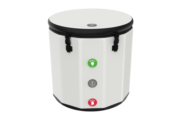 White Single Ice Bath Bucket