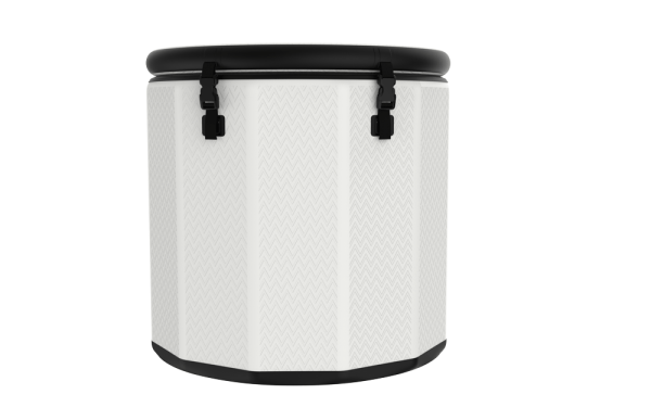 White Single Ice Bath Bucket - Image 3