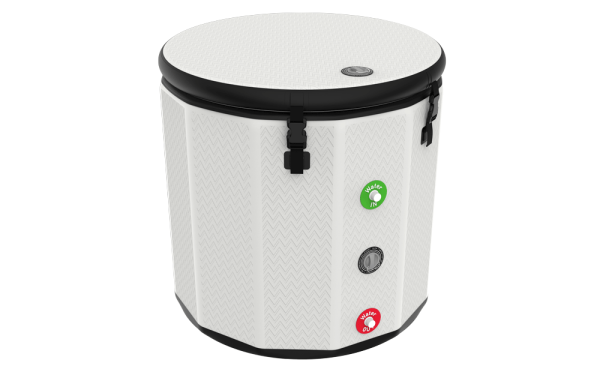 White Single Ice Bath Bucket - Image 2