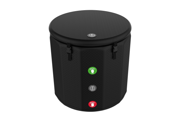 Black Single Ice Bath Bucket